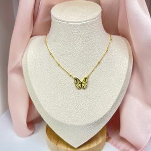 Butterfly Necklace 18k plated